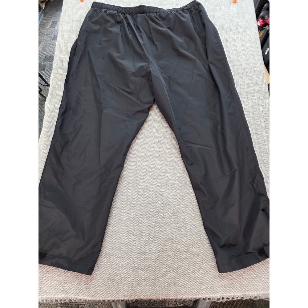 Port Authority Mens Black Mesh Lined Wind Pants 4XL Adjustable Cuffs Activewear